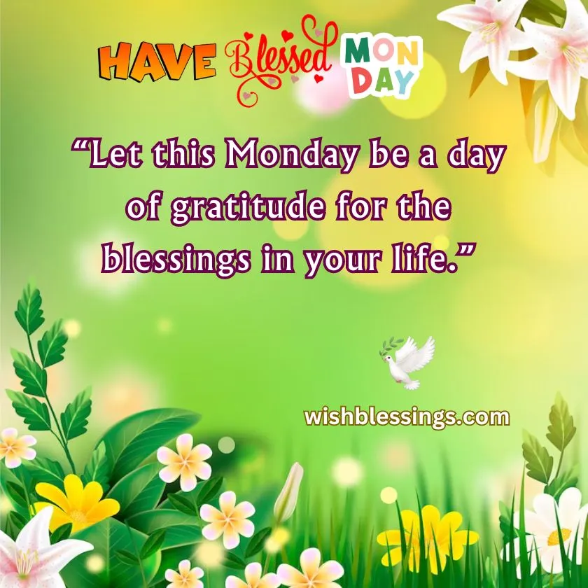 monday morning blessings and prayers