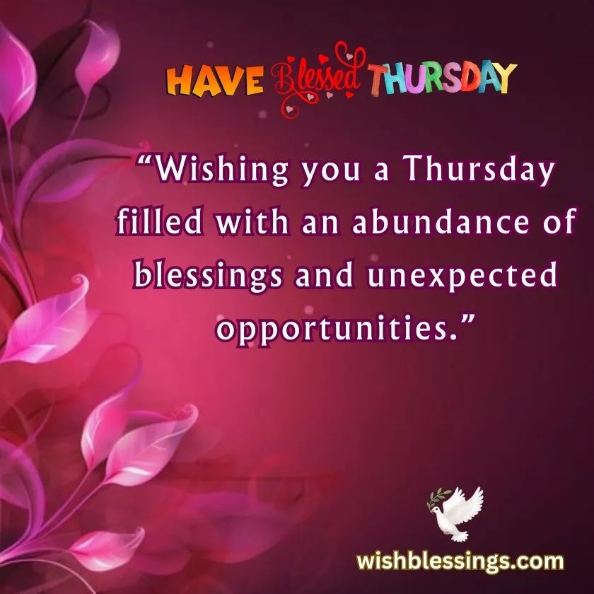 thursday greetings and blessings